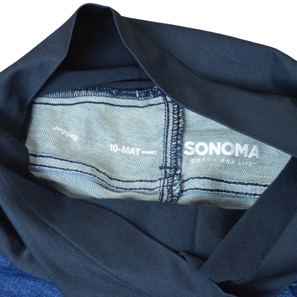 Sonoma Medium Wash Maternity Jeggings, Lightweight & Stretchy - Size 10 NWT - Picture 3 of 9